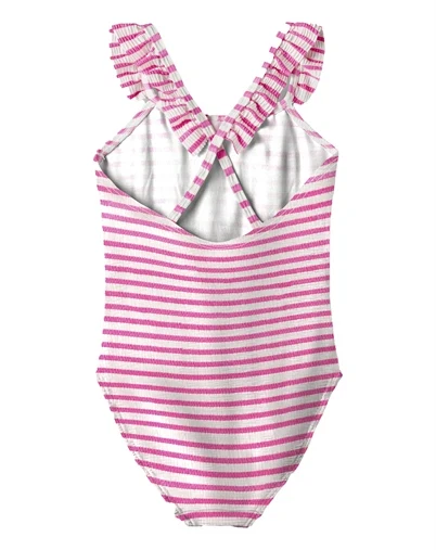 Name It - NKFZippa Badedragt - Knockout Pink